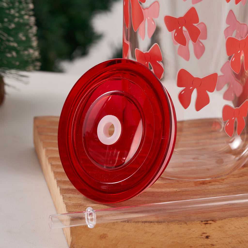 Cute Bow Glass Mug