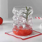 Ripple Glass Coffee Tumbler