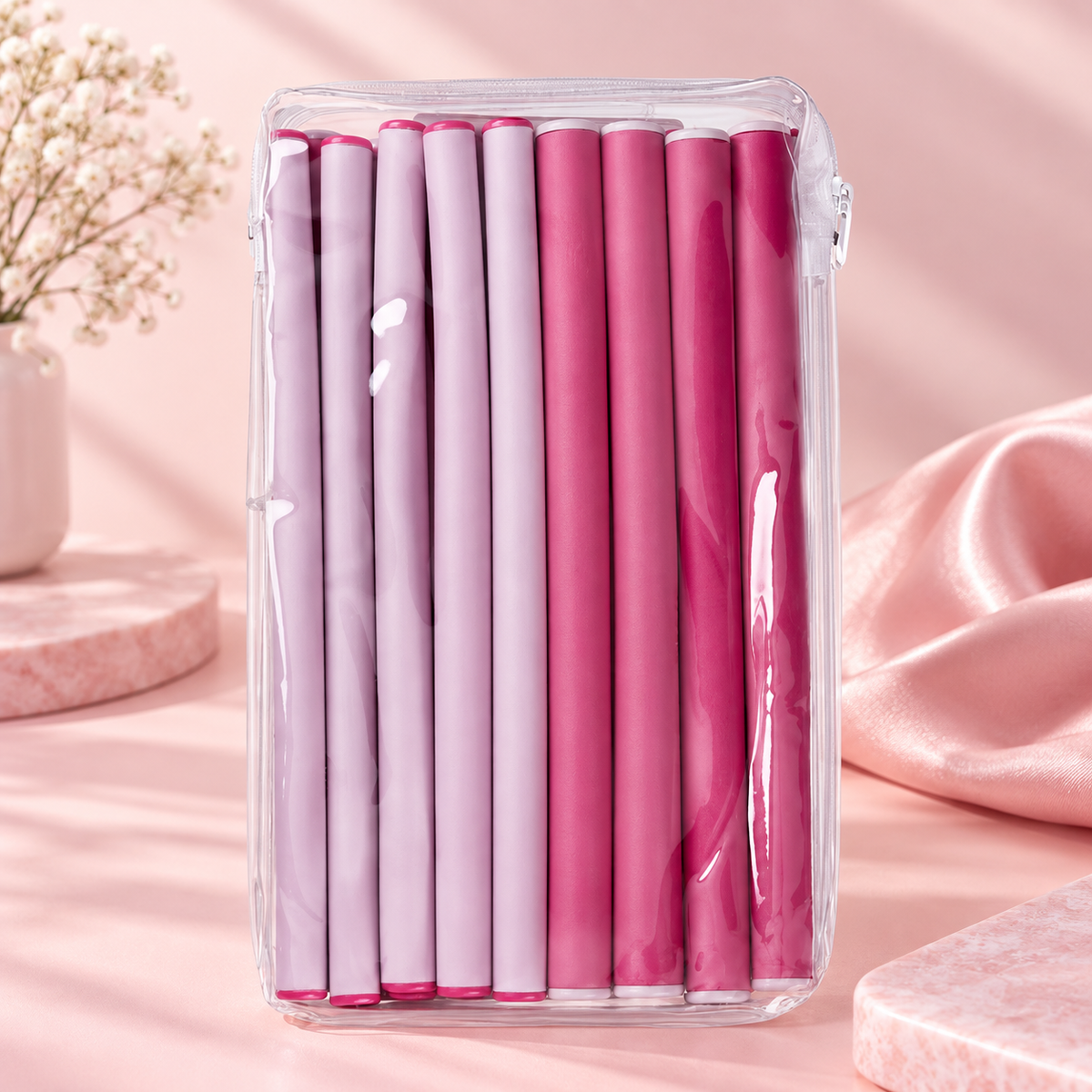18-Piece Heatless Spiral Curlers