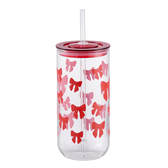 Cute Bow Glass Mug