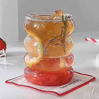 Ripple Glass Coffee Tumbler