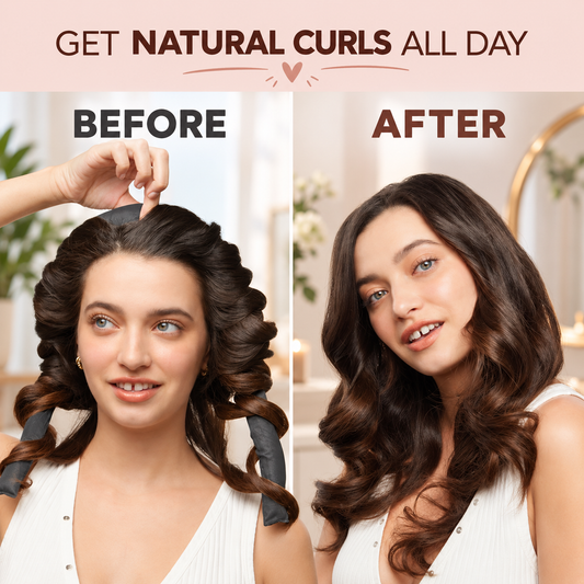 Satin Heatless Curling Rod Set