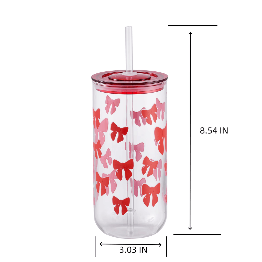 Cute Bow Glass Mug