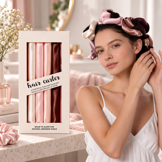 6-Piece Satin Heatless Curler Set